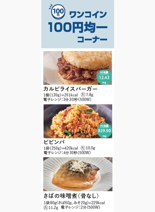 ワンコイン100円均一コーナー